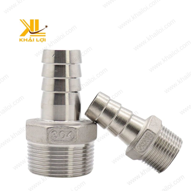 Sản phẩm ren ngoài đuôi chuột inox chịu áp lực cao, lên đến 50 Bar.