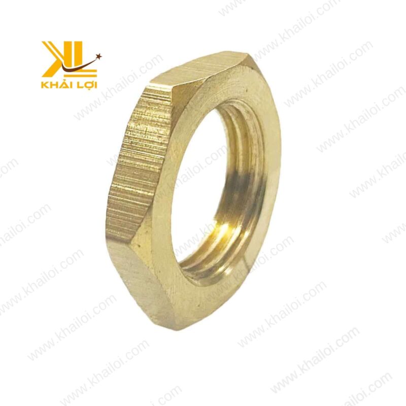 Hình ảnh cận cảnh tán đồng thau có ren trong phân phối bởi Khải Lợi.