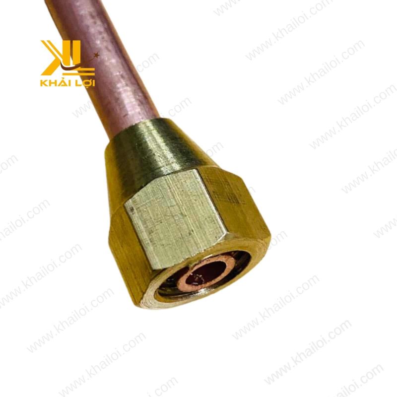 Tán hạt bắp thau ren trong với các đường khía chéo sắc nét.