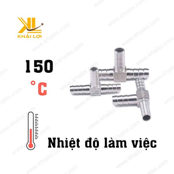 Tê Đuôi Chuột Inox 304 chịu nhiệt tốt.