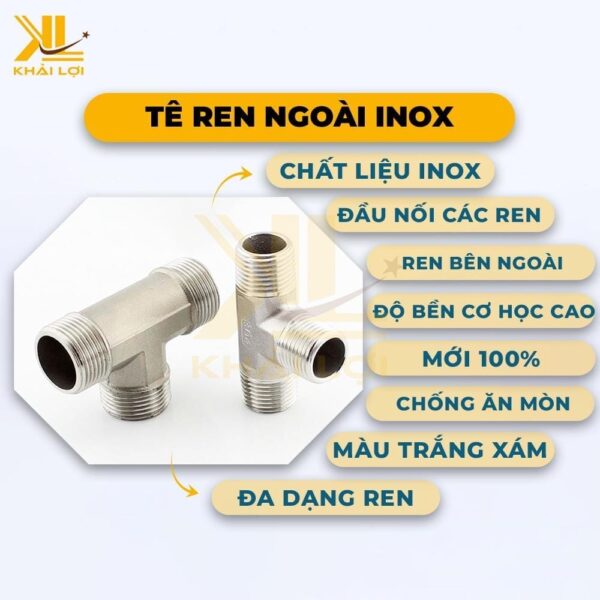 Tê Ren Ngoài Inox - Ảnh 2