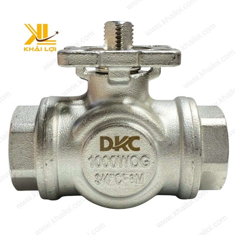 Cấu trúc bên trong của bi van có lỗ khoan hình chữ L.