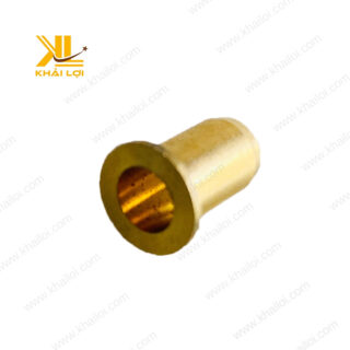 Bộ ty nong ống và ty chặn ống bằng đồng thau sáng bóng.