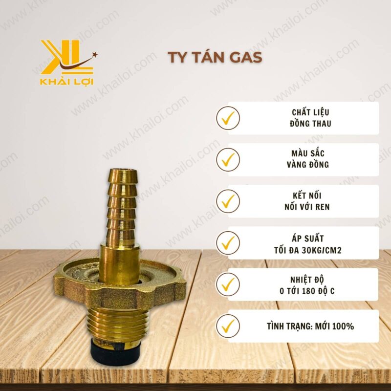 Thông số kỹ thuật ty tán gas của Vật tư công nghiệp Khải Lợi