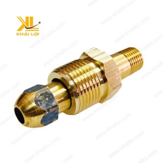 Cấu tạo chi tiết ty tán gió ren ngoài 23 ly với lớp hoàn thiện sáng bóng.