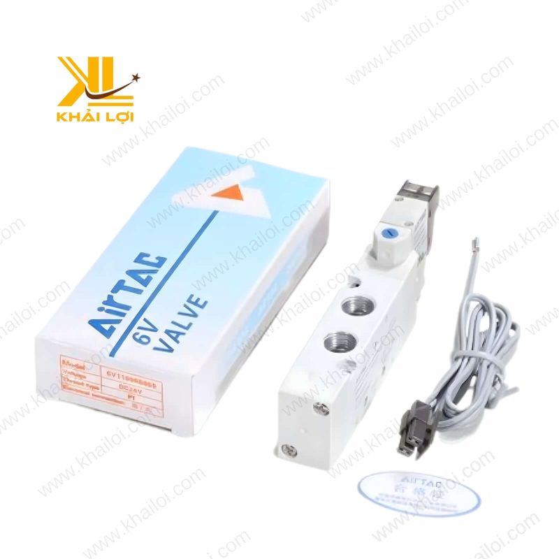 Van AIRTAC 6V trong sản xuất thực phẩm, vệ sinh, hiệu suất cao.