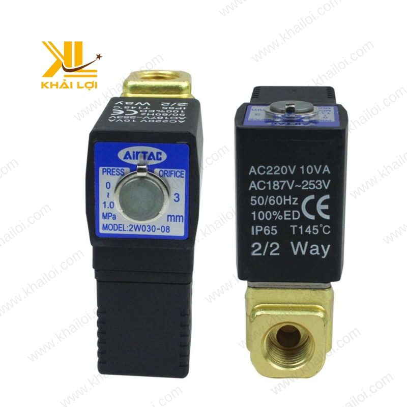 Van Điện Từ Đồng Thường Đóng Airtac 2W thiết kế hiện đại.