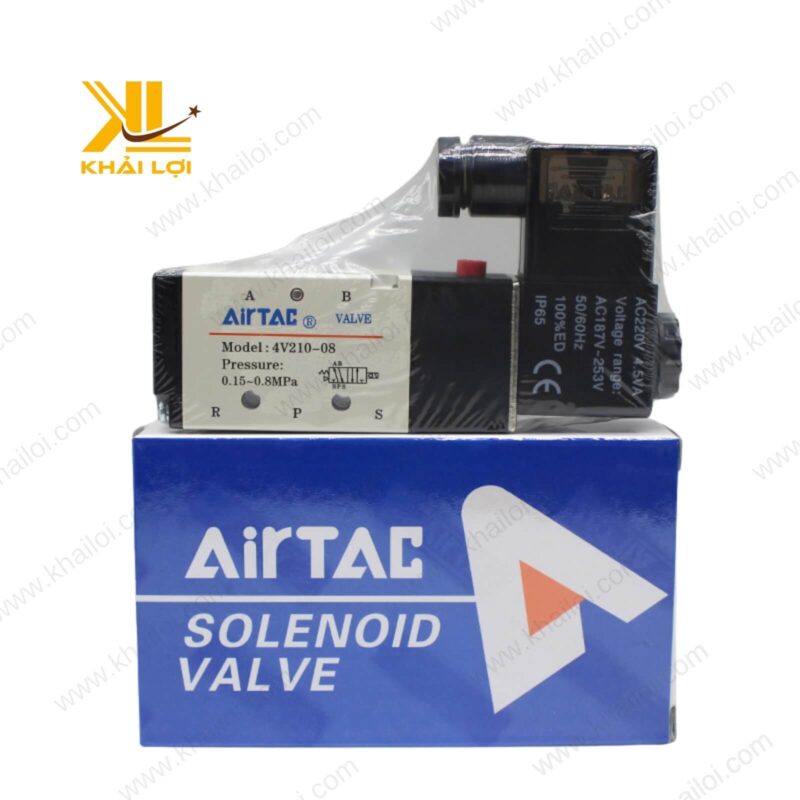 Van điện từ khí nén Airtac 4V chính hãng do Vật tư công nghiệp Khải Lợi phân phối, chất lượng cao và độ bền vượt trội.