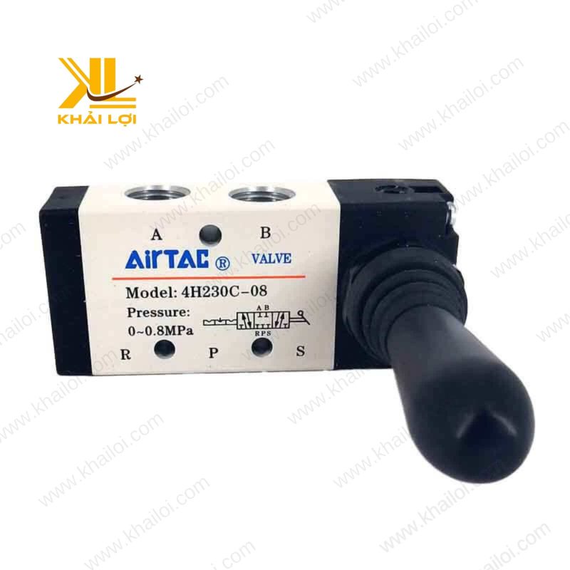Van Gạt Tay Khí Nén Airtac 4H 4HA dễ lắp đặt.