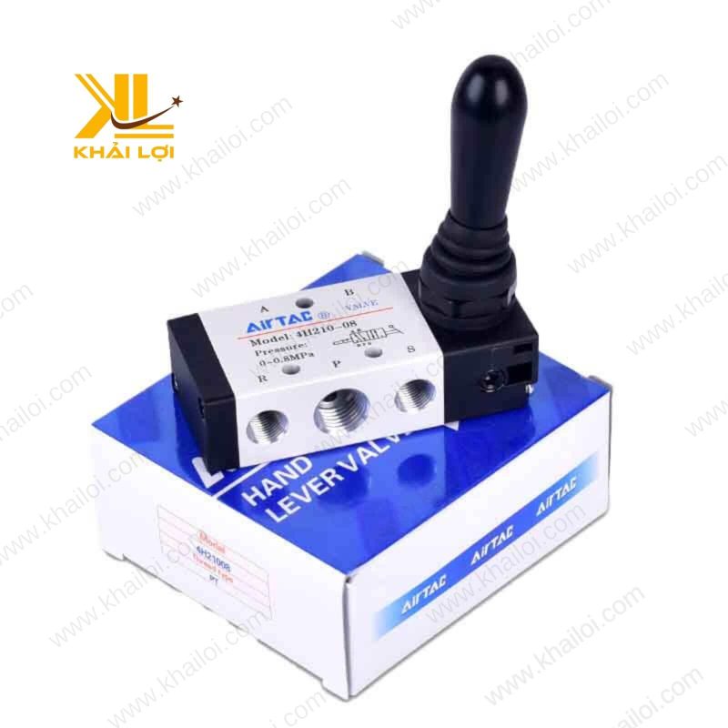Van Gạt Tay Khí Nén Airtac 4H 4HA ứng dụng công nghiệp.