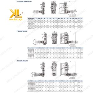 Van Gạt Tay Khí Nén Airtac 4H 4HA môi trường công nghiệp.