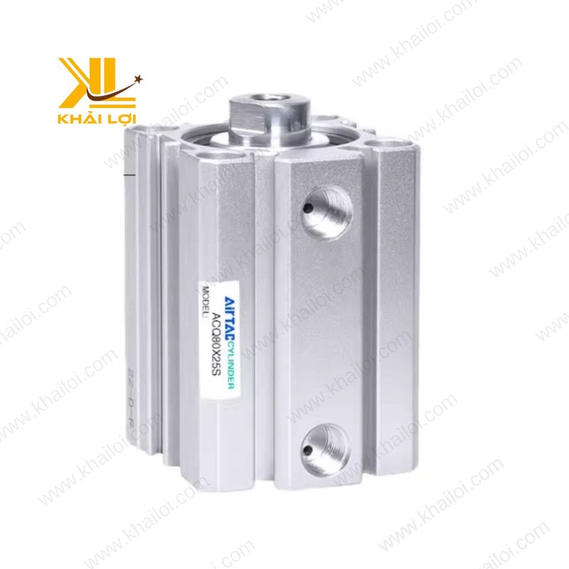 Xi lanh khí nén ACQ12, nhôm anodized, đường kính 12mm, bền bỉ.