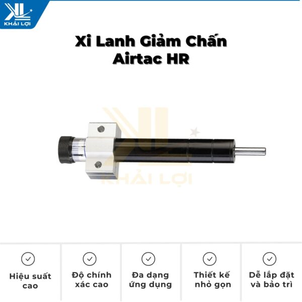 Thông số kỹ thuật xi lanh giảm chấn Airtac HR của Vật tư công nghiệp Khải Lợi.