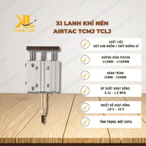 Thông số kỹ thuật: Xi lanh khí nén AIRTAC TCMJ TCLJ của Vật Tư Công Nghiệp Khải Lợi.