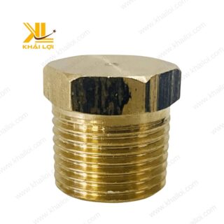 Bít ren ngoài đồng thau với thiết kế ren sắc nét, giúp kết nối chắc chắn.