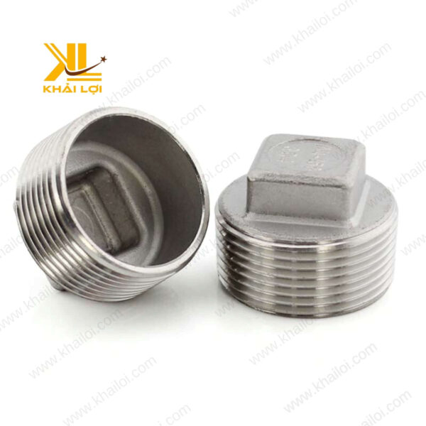 Bít ren ngoài inox 304 với kích thước tiêu chuẩn, phù hợp nhiều loại đường ống.
