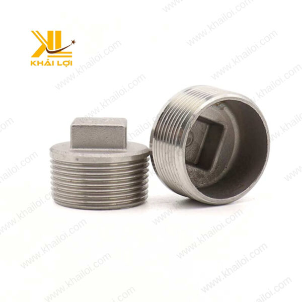 Bít ren ngoài inox 304 được gia công chính xác, đảm bảo kết nối kín khít.