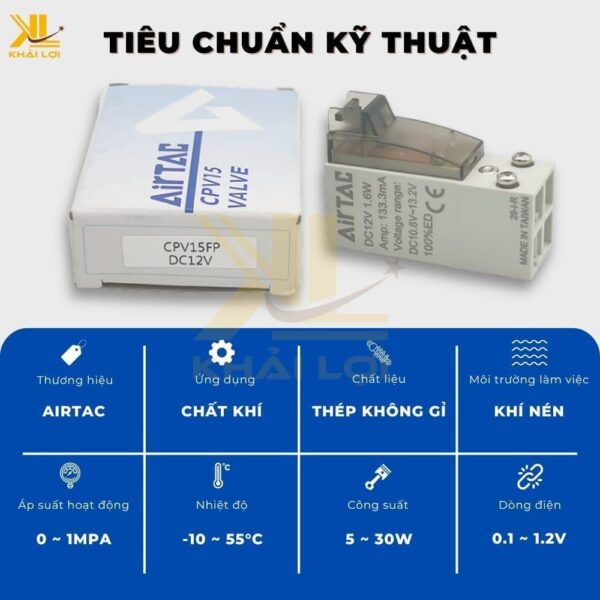 Coil Van Điện Từ Khí Nén Airtac CPV - Ảnh 3