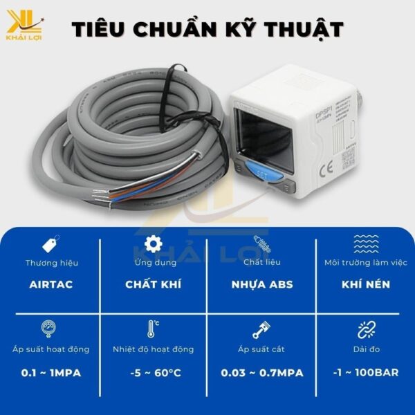 Công Tắc Đồng Hồ Áp Suất Airtac DPS - Ảnh 3