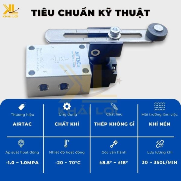 Công Tắc Khí Nén Airtac ZM - Ảnh 3