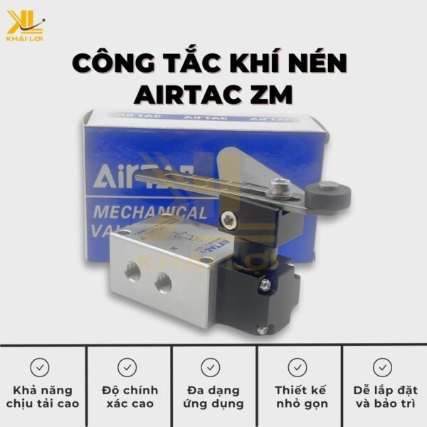 Công Tắc Khí Nén Airtac ZM - Ảnh 2