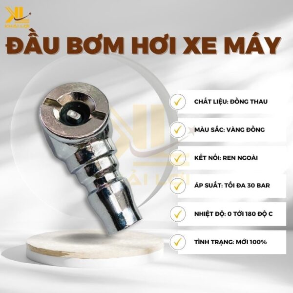 Đầu Bơm Hơi Xe Máy - Ảnh 2