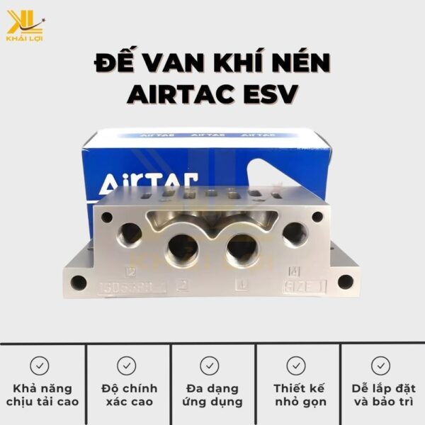 Đế Van Khí Nén Airtac ESV - Ảnh 2