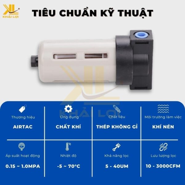 Lọc Khí Nén Airtac BF - Ảnh 3