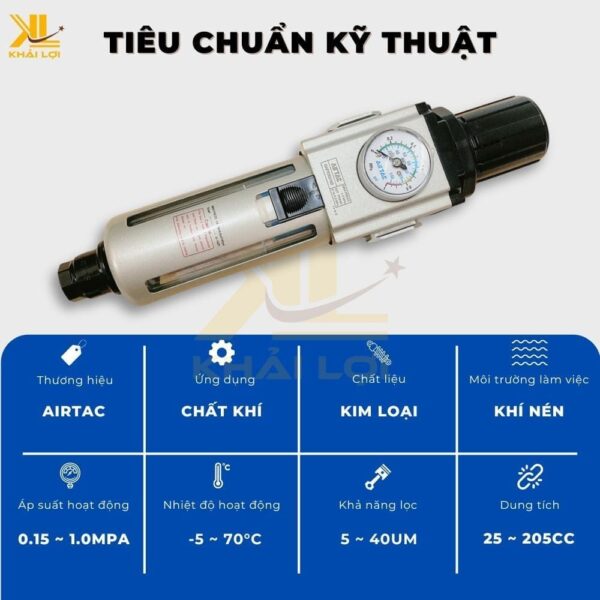 Lọc Khí Nén AIRTAC GAFR - Ảnh 3