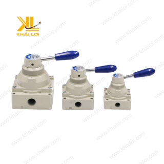 Hình ảnh chi tiết các bộ phận của Van Gạt Tay Khí Nén Airtac 4HV.