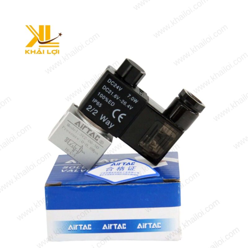 Sản phẩm van điện từ khí nén Airtac 3V2 với cấu trúc đơn giản, dễ dàng lắp đặt và bảo trì