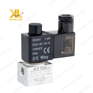 Van điện từ khí nén Airtac 3V2 với chất liệu bền bỉ, đáp ứng tiêu chuẩn công nghiệp quốc tế.