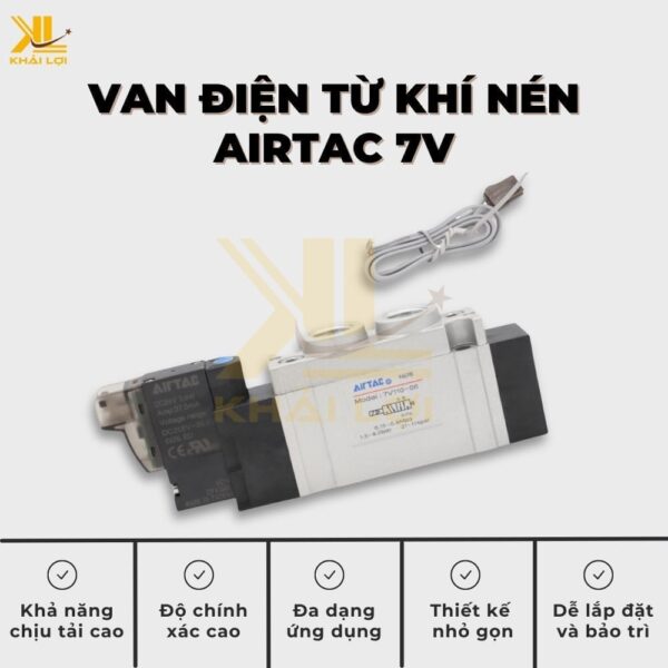 Van Điện Từ Khí Nén Airtac 7V - Ảnh 2