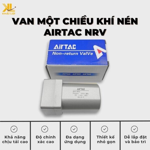 Van Một Chiều Khí Nén AIRTAC NRV-06 NRV-08 NRV-10 NRV-15 NRV-20 NRV-25 - Ảnh 2