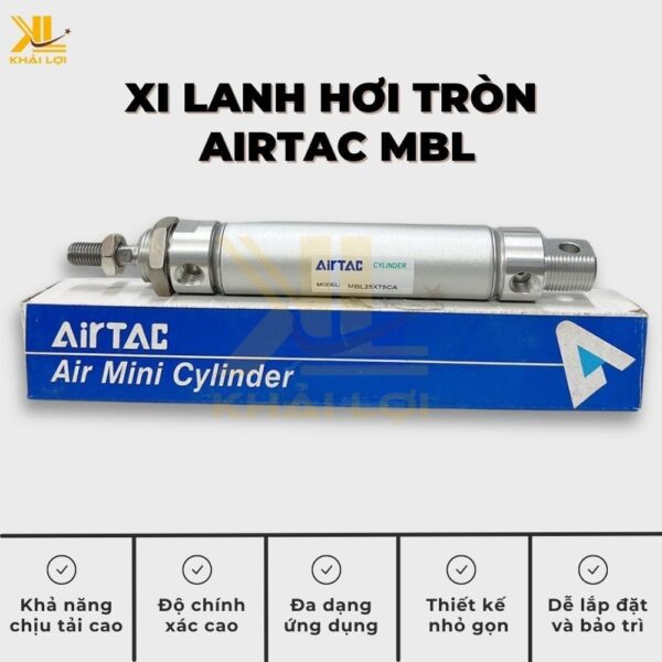 Xi Lanh Hơi Tròn Airtac MBL - Ảnh 2