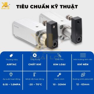 xi lanh khi nen xoay airtac qck 1