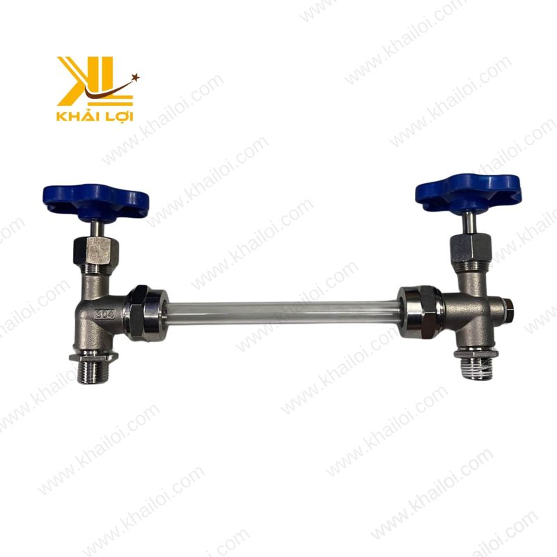 Bộ van kính thủy inox chống ăn mòn.
