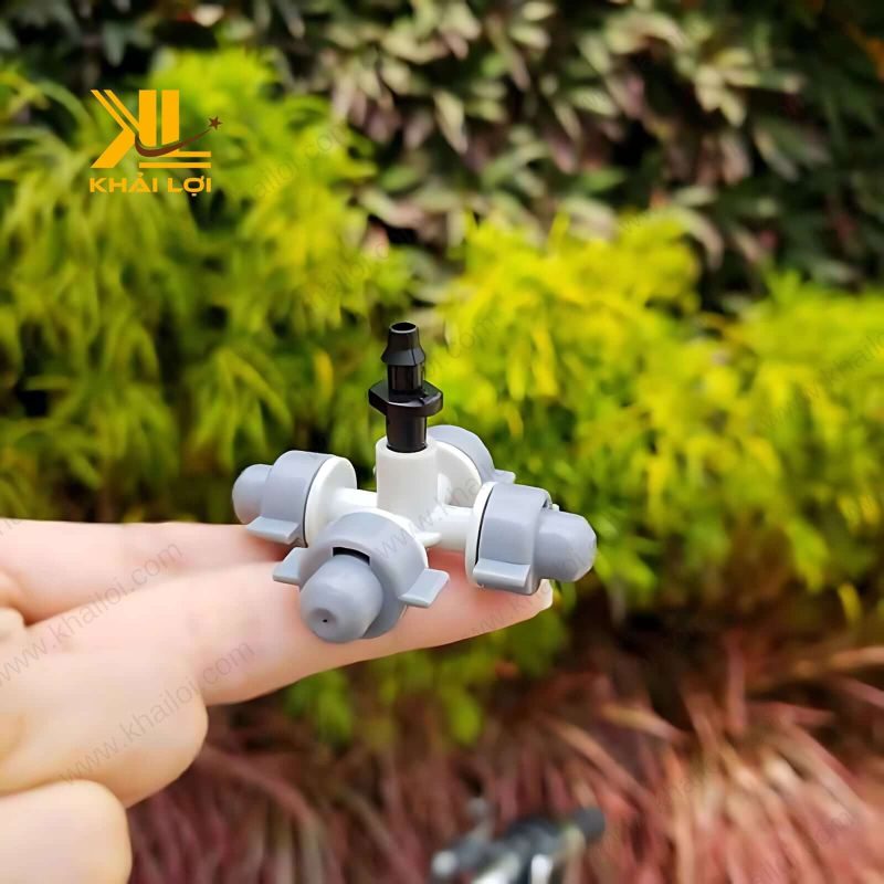 Khả năng chịu áp suất 5 Bar của béc nhựa xám.