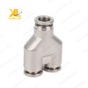 Hình ảnh chi tiết Chữ Y Giảm Ghim Ống Khí Nén IPYW4 6 4 với đầu nối 6mm và 4mm.