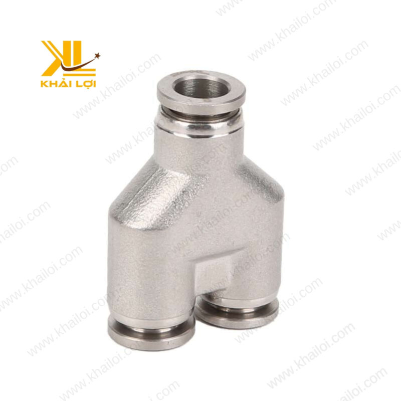 Hình ảnh chi tiết Chữ Y Giảm Ghim Ống Khí Nén IPYW4 6 4 với đầu nối 6mm và 4mm.