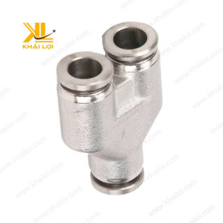Cận cảnh Chữ Y Giảm Ghim Ống Khí Nén IPYW4 6 4 của Vật tư công nghiệp Khải Lợi, thiết kế nhỏ gọn và chắc chắn.