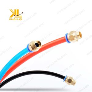 Cận cảnh phần kết nối của đầu nối khí nén ren ngoài PC, cho thấy khả năng chịu áp lực tốt và kết nối an toàn trong các hệ thống khí nén.
