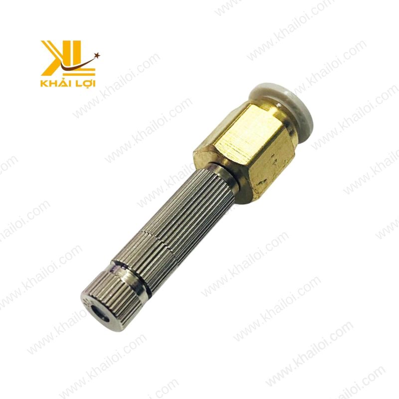 Hình ảnh Đế Phun Sương Đồng Cuối Đáy Ren M5 lắp cuối ống.