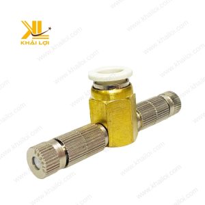 Góc nhìn toàn cảnh đế phun sương đồng cuối hong 2 lỗ.
