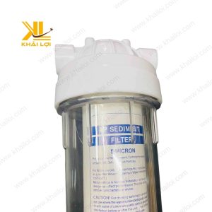 Lọc nước phun sương với vỏ nhựa trong suốt.