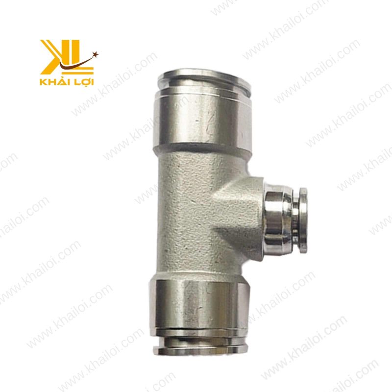 Bề mặt inox 304 sáng bóng, chống ăn mòn của phụ kiện ngã ba.