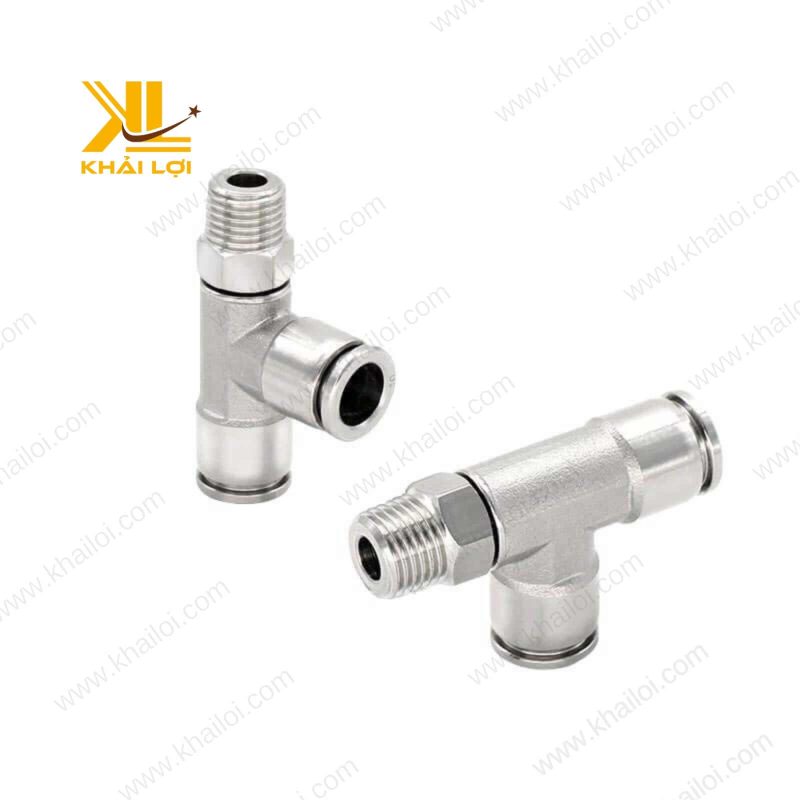 Vật liệu inox 304 sáng bóng, chống gỉ sét của phụ kiện ngã ba M5.