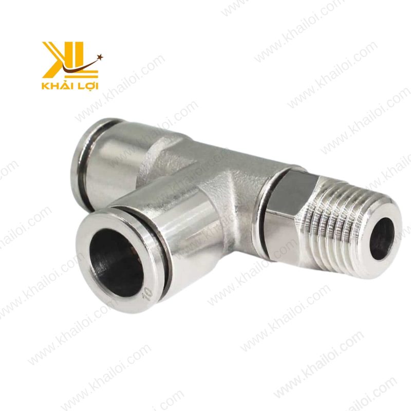 Ngã ba nối ống khí ren hong INOX (Ống 4 Ren M5) chất lượng cao từ Khải Lợi.