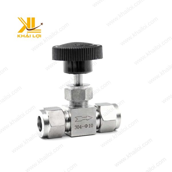 Van kim INOX núm vặn đen 2 đầu siết hạt bắp chất lượng cao từ Khải Lợi.