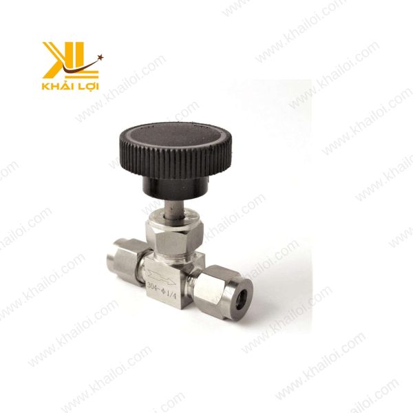 Núm vặn màu đen bằng nhựa Phenolic cách nhiệt của van kim inox.